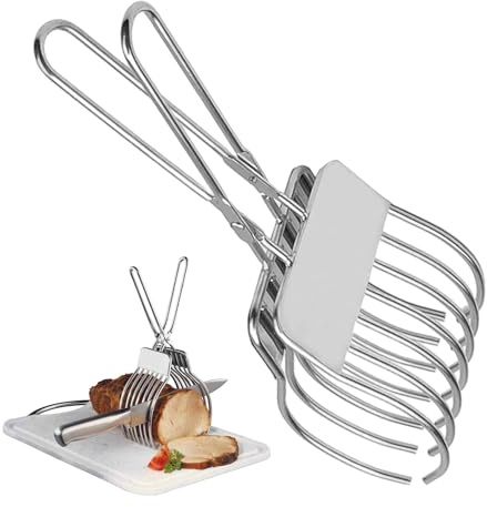 Affettatrice | Maneggevole pinza per pane con pinza | Versatile strumento per tagliare il pane con taglierino roastbeef. Utensile da cucina per frutta e pane. Preparazione alimentare sicura e