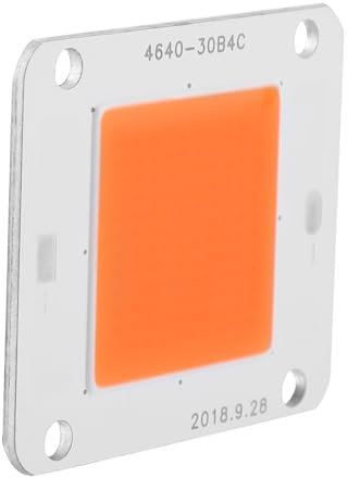 Tnfeeon 50W COB LED Full Spectrum Plant Grow Light, Superconducting Aluminum Material, Integrated Light Source, 12V, Suitable for Plant Lamps