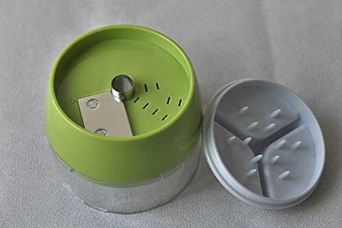 ELIRIVAWET 4 in1 Spiralschneider Hand für Gemüsespaghetti, Gemüse Spiralschneider, Gemüsehobel für Karotte, Gurke, Kartoffel,Kürbis, Zucchini, Zwiebel