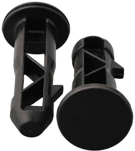 Black Plastic for Wheelie Bin Lid Hinge Pins, 67mm Axle Pin for 240L Household & Commercial Wheeled Dustbins, Garbage Bin Lid Fixing Connector ( Pairs)