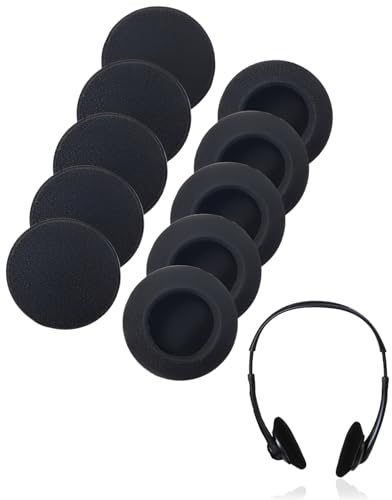 YIPFEN Almohadillas de Espuma para Auriculares, 10 uds 30mm – Repuesto premium para confort, protección y sonido óptimo.