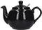 London Pottery 73285 Farmhouse Loose Leaf Teapot with Infuser, Ceramic, Gloss Black, 4 Cup (1.2 Litre)