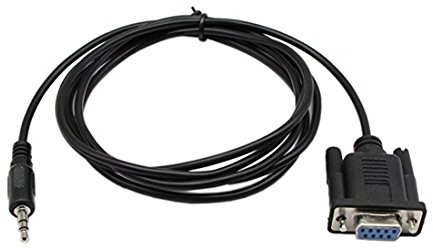 Cable hembra DB9 de 9 pines VGA, DB9 hembra a TRS estéreo de 3,5 mm, cable TRS macho datos de serie, 1,8 m