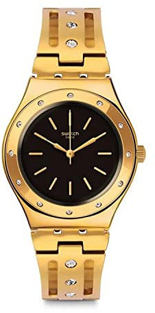 Swatch Unisex ErwachseneArmbanduhr Analog Quarz Edelstahl YLG135G