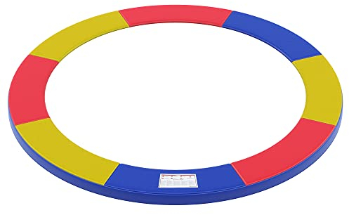 SONGMICS Trampolin Randabdeckung, Federabdeckung in Standardgröße für 305 cm Trampoline, Ø 305 cm, 30 cm breit, UV-resistent, reißfestes Trampolinzubehör, Randschutz, Mehrfarbig STP10RY