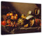 Bilderdepot24 Bild auf Leinwand | Caravaggio - Stillleben mit Fruchtschale in 50x40 cm als Wandbild | Wand-deko Dekoration Wohnung alte Meister | NEU-180213-50x40-smf