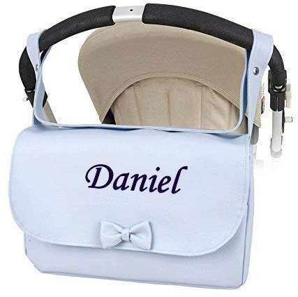 Bolso Polipiel Carrito bebe Personalizado con nombre bordado Modelo Solapa- Danielstore