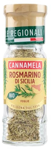 Cannamela – Le Regionali BIO, Rosmarino di Sicilia, Confezione da 14g. Ideale per arrosti, carni, pesce, focacce, patate fritte o al forno