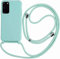 Ququcheng Kompatibel mit Samsung Galaxy A41 Hülle,Handykette Hülle Silikon Seil Necklace Handyhülle mit Kordel Tasche TPU Bumper Schutzhülle für Samsung Galaxy A41-Grün