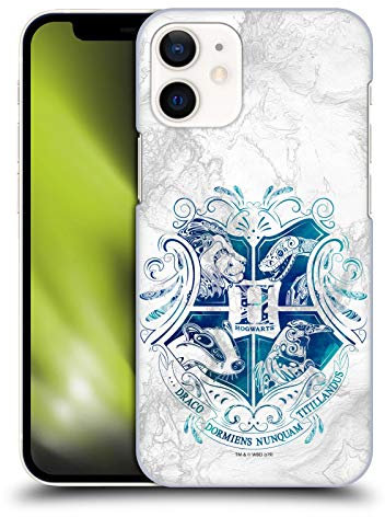 Head Case Designs Officially Licensed Harry Potter Hogwarts Aguamenti Deathly Hallows IX Hard Back Case Compatible With Apple iPhone 12 Mini