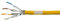 LogiLink Professional CPV0068 - Cavo per installazione di rete CAT 7A 1200MHz LSZH (Low Smoke Zero Halogen) con classe di protezione del fuoco: B2ca, AWG23 S/FTP, 25 m simplex, giallo