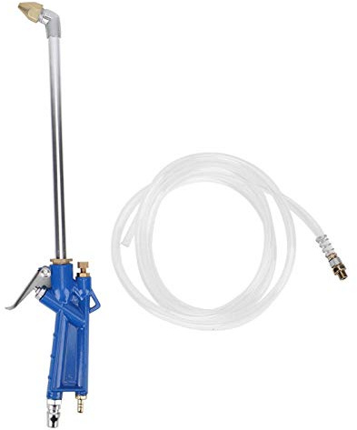 Auto-Reinigungspistole, automatische Reinigungspistole, 40-cm-Auto-Wasserreinigungspistole Motorölreiniger Druckluftwerkzeug mit 1,2 m Schlauchblau