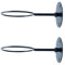 CENPEK 2PCS Wall-Mounted Ball Holders Display Racks for Basketball Soccer Football Volleyball Rugby Exercise Ball, Black