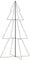 vidaXL Weihnachtskegelbaum Beleuchtet Weihnachtsbaum Lichterbaum Dekobaum Weihnachtsdeko Lichterkette Beleuchtung 300 LEDs Indoor Outdoor 120x220cm