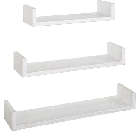 MODULARREDO | Magnet 3er Set Wandregal, 60 x 8 cm, Eiche gebleicht
