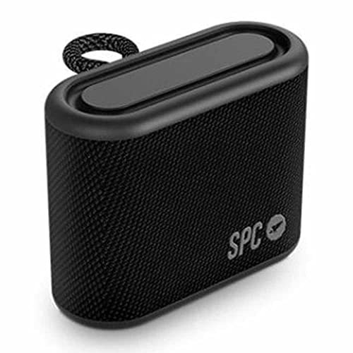 SPC Sound Minimax – Altavoz Bluetooth portátil, tamaño Compacto, Gran autonomía de 24 Horas, batería Potente, 5W, Resistencia al Agua IPX7, True Wireless Stereo, USB-C, diseño Textil