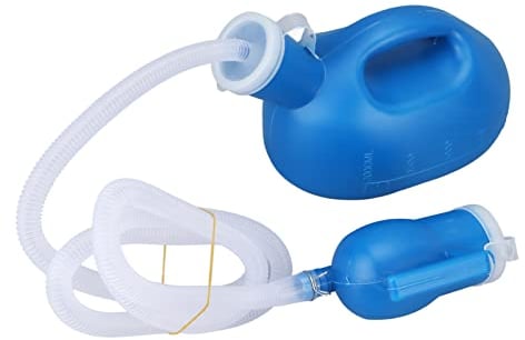 Urinale für Männer, 2000 Ml Weibliches Urinal, Auslaufsichere Urinale für Frauen, Tragbare Pee-Flasche für Männer und Frauen, Unisex-Töpfchen mit Deckel und Schlauch, Urinalflasche für(1#)
