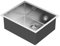 Fregadero cuadrado ABS rectangular 50x40 de acero inoxidable