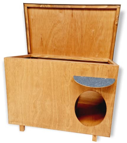 Cat Litter House For Outdoor Use With Tray