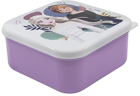 STOR Plato hondo Frozen original de Disney en plástico duro para niños, apto para microondas y sin BPA