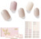NAILOG Semi Cured Gel Nail Strips, 34 pcs Salon-Quality Gel Nail Stickers, Long Lasting Nail Wraps for Women with Soft Gel Finish, Animal Print, Isabelle