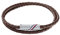 Tommy Hilfiger Jewelry Bracelet pour Homme avec Cuir Tressé Marron à Double Tour - 2790468