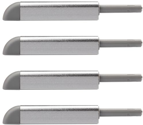 XPEX 4 Stück Silber Türdämpfer Magnetische Türschnäpper Push to Open Türöffner Druck Touch Release Schrank Magnet Magnetische Entriegelungsriegel