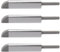 XPEX 4 Stück Silber Türdämpfer Magnetische Türschnäpper Push to Open Türöffner Druck Touch Release Schrank Magnet Magnetische Entriegelungsriegel
