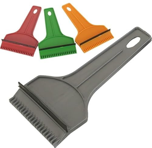 OSMA Car Ice Scraper mit Gummilippe, 10 x 17,5 cm