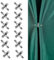 Yuqilin 12 Pares Magnética para Cortina, Pesos de Cortina Magnéticos Imanes Cortina Ducha Botón Magnético Desmontable Pesas Magnéticas Cortinas,para Dormitorio Salón Comedor Baño Oficina（Plata ）