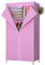ExkaTe Freistehender Kleiderschrank, rosa Schrank-Aufbewahrungsorganisator, multifunktionaler Stoff-Kleiderschrank, offene Kleiderstange, 150 x 70 x 45 cm (Größe: 150 x 70 x 45 cm, Farbe: B)