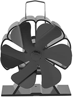 PACUM Ventilateur de poêle à 6 chaleur, fonctionnement silencieux, ventilateur de cheminée écologique et économe en carburant pour poêle à bois vision