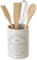 Juego de Porta Utensilios 4 Accesorios de Stoneware Blancos Modernas para Cocina Nórdica (Porta utensilios)