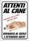 Cartello Attenti al Cane Personalizzato 18x25cm, Made in Italy - Attenti al Cane Targhetta Personalizzabile con Foto, Cartello in Forex Rigido 3mm - Protezione al Raggi UV e Colori Vividi - Sdraiarsi