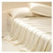 100% Eukalyptus Tencel/Lyocell Satin Bettlaken ohne Gummizug Betttuch Haustuch Laken ohne Gummi Seidig Glatte Kühlblätter für alle Jahreszeiten (Color : Yellow, Size : 245x250cm)
