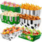 Huxolynifty Football Birthday Serving Tray, 36pcs Football Paper Trays Snack Tray Party Food Trays, Soccer Party Nachos, Soccer Birthday Decorations