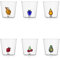 Ichendorf Milano Set mit 6 Wassergläsern aus der Kollektion Fruits & Flowers, Borosilikatglas, Tumbler, Trinkglas, Zuhause, 200 ml