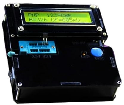 Digitalmultimeter, Hochpräzises LCR-ESR-Kapazitätsmessgerät for Transistoren, Bausatz for Selbermachen, mit vollfarbiger Grafikanzeige und klaren Messwerten,Vielseitige Messmöglichkeiten(Black shell)