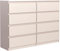 meble masztalerz Kommode mit 8 Schubladen 120 cm, Sideboard Wohnzimmer, Kommode Schlafzimmer H: 101,5 cm, B: 120 cm, T: 39 cm,Kommode mit Schubladen, Schubladenschrank (Kaschmir)