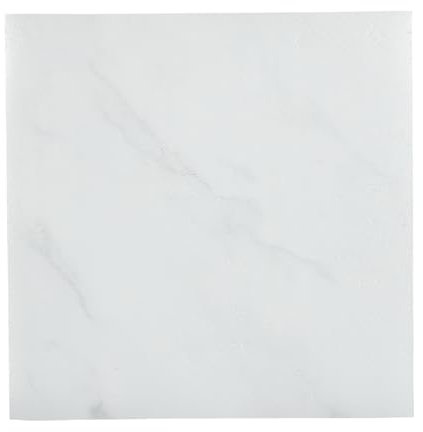 32 Stück Vinylboden Selbstklebend,PVC Bodenbelag Selbstklebend Vinylboden Granit Weiß,Extra Abriebfest, Wasserdicht Marmor Bodenbelag Effekt für Küche Badezimmer Schlafzimmer 30 * 30 cm