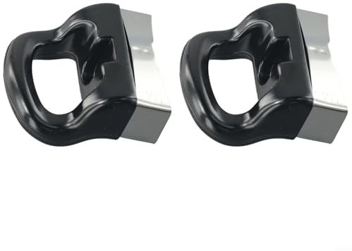 Volakebeing 2-teiliges Set Bakelit-Metall-Schnellkochtopf-Seitengriffe, Ersatzzubehör, geeignet für Schnellkochtöpfe, hochtemperaturbeständig, bequemer Griff, Schwarz
