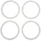 Zohisin 4pcs Bling Car Lautsprecher Deckung Fahrzeugtürtür Audio -Lautsprecher Reflektierende Trimmringe Innenzubehör Strassstil ABS -Material für 3 Serien F30 F31 F34 2012 2018