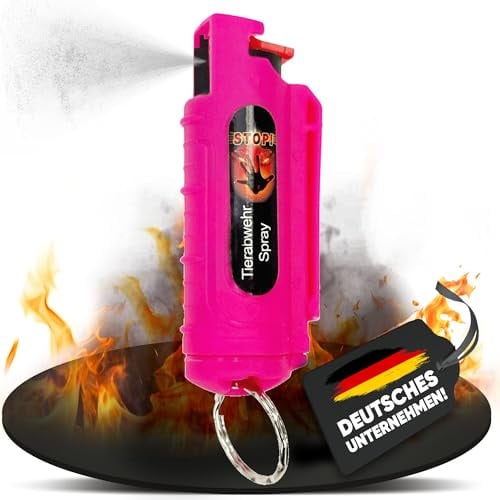 Wilhelm Pfefferspray 16 ml inkl. Schlüsselanhänger CS Gas pink – 1 Stück