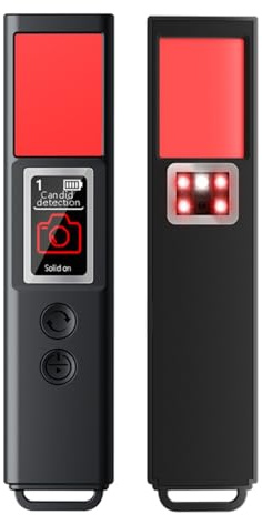 Detector de Camaras y Microfonos Ocultos, Inalámbrico Detector de Dispositivos Ocultos, Detectores de Señal RF Grabación Antiespía Portátil para GPS Tracker, para Hotel, Hogar, Oficina y Viajes (x30)