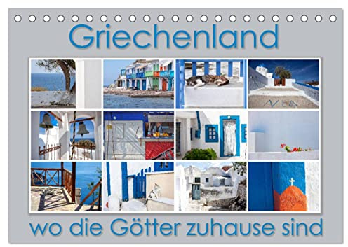 Griechenland - wo die Götter zuhause sind (Tischkalender 2026 DIN A5 quer), CALVENDO Monatskalender: Tauchen sie ein in den besonderen Flair Griechenlands (CALVENDO Orte)