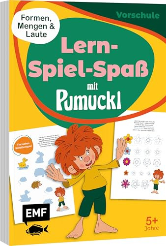 Lern-Spiel-Spaß mit Pumuckl - Mein Vorschulblock: Formen, Mengen und Laute: Mach dich fit für die Schule! Mit 40 Übungen und Rätsel ab 5 Jahren