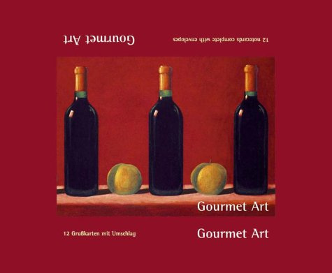 Gourmet Art, Grußkarten-Set: 12 Doppelkarten m. Briefumschlägen