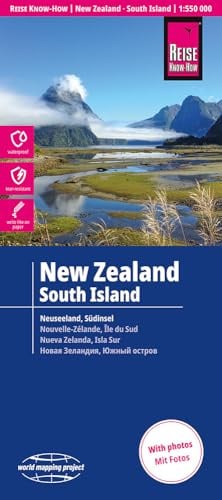 Reise Know-How Landkarte Neuseeland, Südinsel | New Zealand South Island (1:550.000): reiß- und wasserfest (world mapping project)