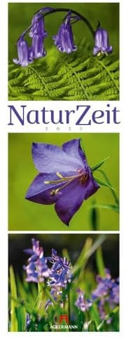 NaturZeit Kalender 2025, Triplet-Wandkalender im Hochformat (24x66 cm) - Landschaftskalender / Naturkalender