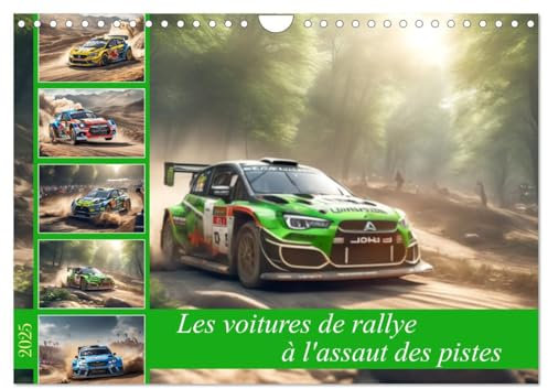 Les voitures de rallye à l'assaut des pistes (Wandkalender 2025 DIN A4 quer), CALVENDO Monatskalender: Plongez dans l'univers palpitant des voitures ... et la maîtrise sont les maîtres mots.